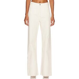 Citizens Of Humanity 'Gaucho' White Cotton Trouser Pant Size 25